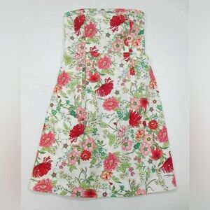 Old Navy Floral Smocked Strapless Dress - Size 16 - Cottagecore